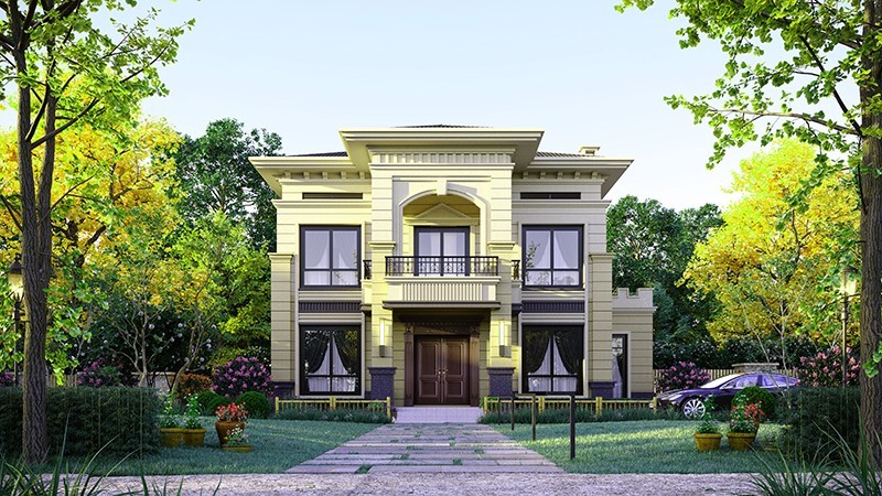 德昌中式合院住宅，开放庭院与邻里乡亲更亲近